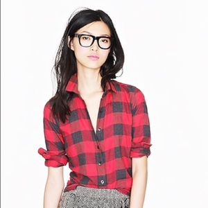 JCREW Perfect Shirt Buffalo Check Med